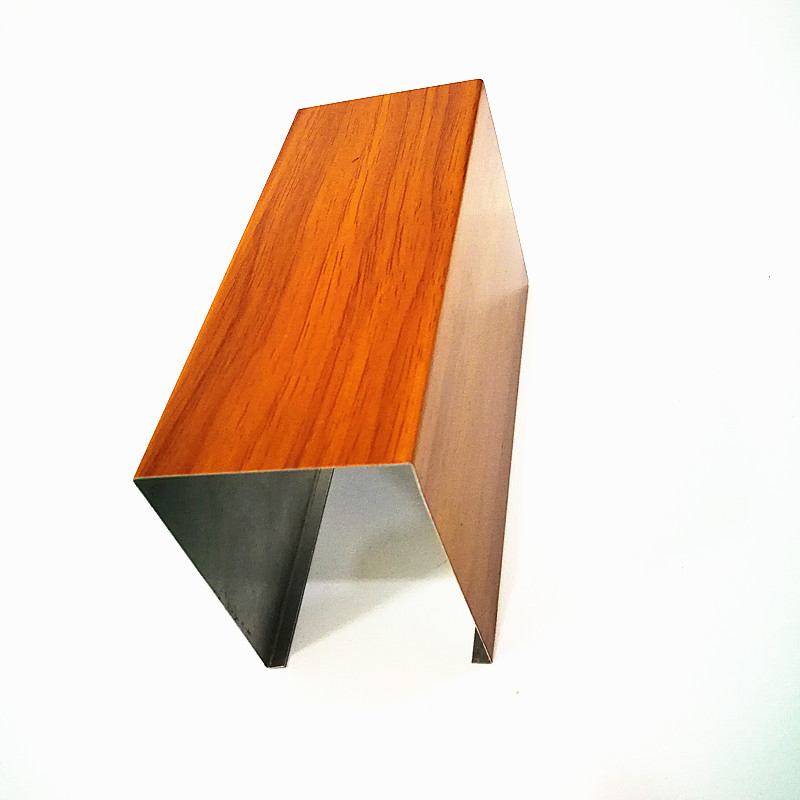0.8mm Building Material Metal False Ceiling U-Shaped Aluminum Baffle Ceiling