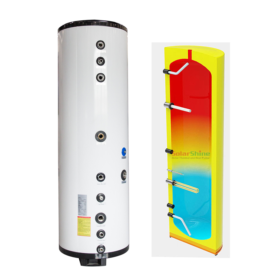 Накопительный бак для теплового насоса 200-500 л из нержавеющей стали