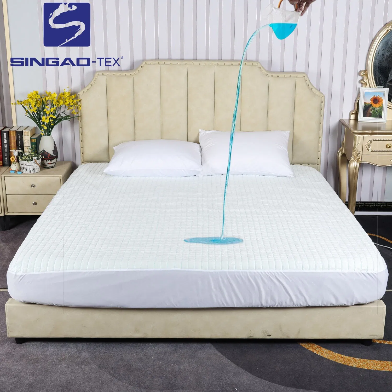 Factory China 100% Cool 3D Air Mattress Cover Mattress Protector Elastic Anti-Slip Airflow Design Comfortable Summer