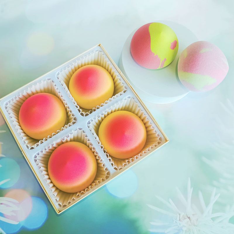 Super Soft Peach Marshmallow Makeup Sponge & Pink Mochi Blender Sponge Single Packaging Custom Logo Beauty Sponge Blender