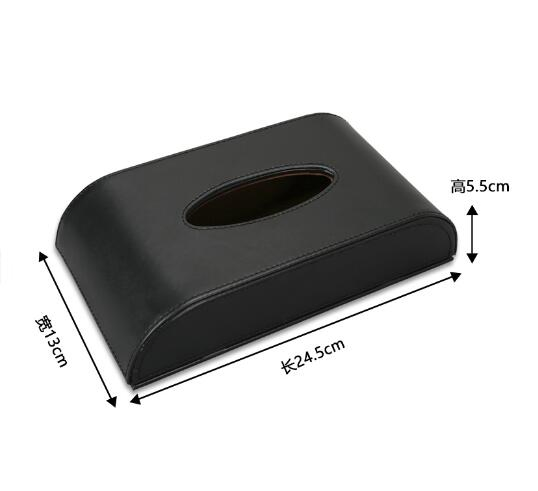 Wholesale Custom Logo PU Leather Car Tissue Box for Car