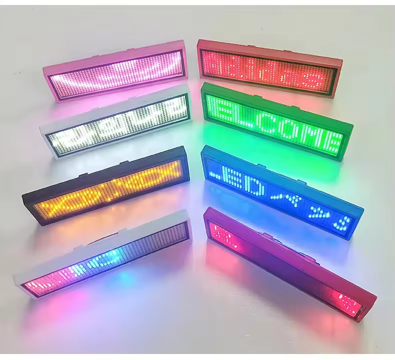 Hot Sale High Visibility Programmable Display Unisex LED Screen Tags