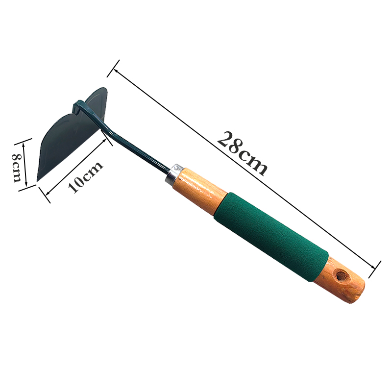 Gardening Square Head Manganese Steel Small Hoe Household Vegetable Growing Hoe