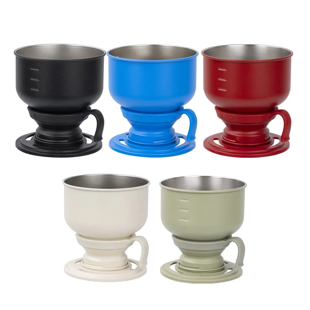 Travel-Friendly Stainless Steel Pour Over Coffee Brewing Kit Coffee Set