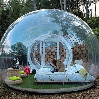 Solar-Powered PC Starry Bubble House Starry Sky Room Bubble Modular House for Forest