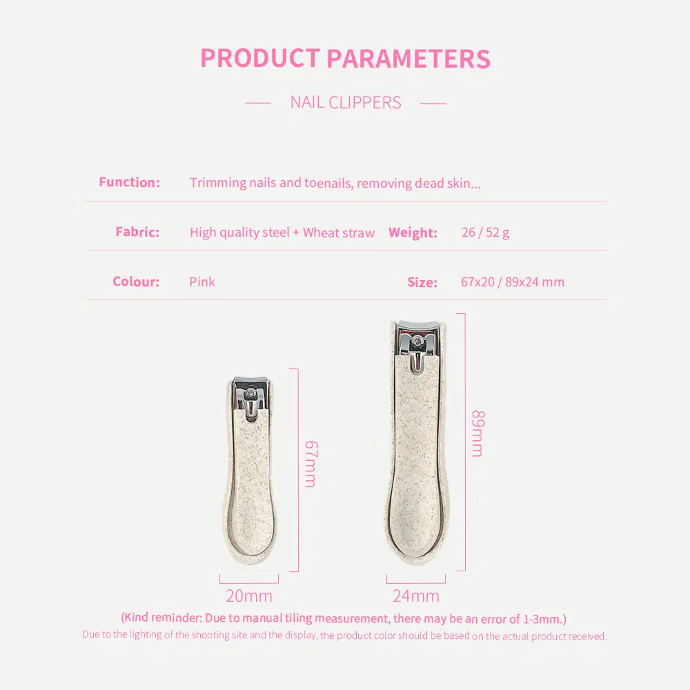 Wheat Straw Manicure Scissors Stainless Steel Nail Cutter Toe Finger Nipper Nails Art Clipper for Baby