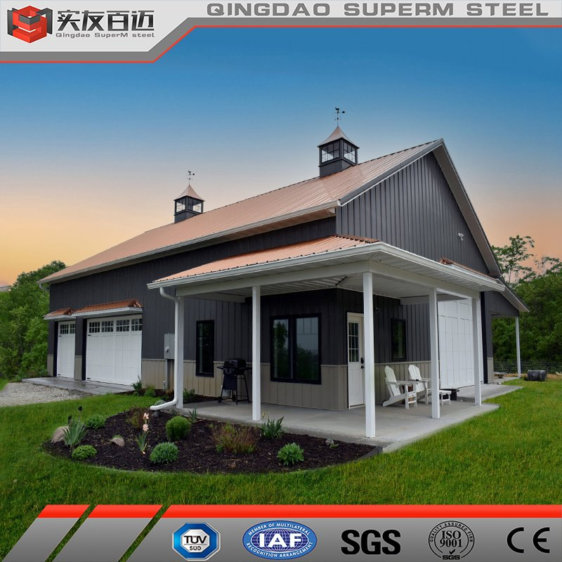 Expandable Prefabricated House Garden Office Homes Sheet Metal Pole Barn