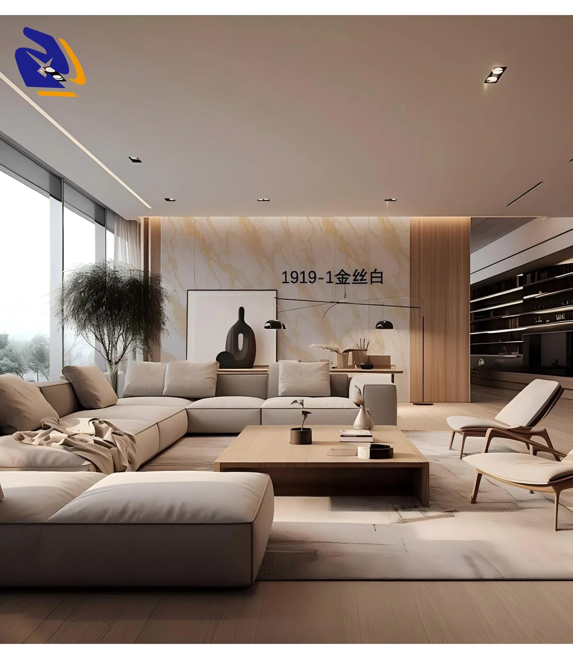 White Marble Gilding PVC Decorative Film for Wall Panel Not Self Adhesive