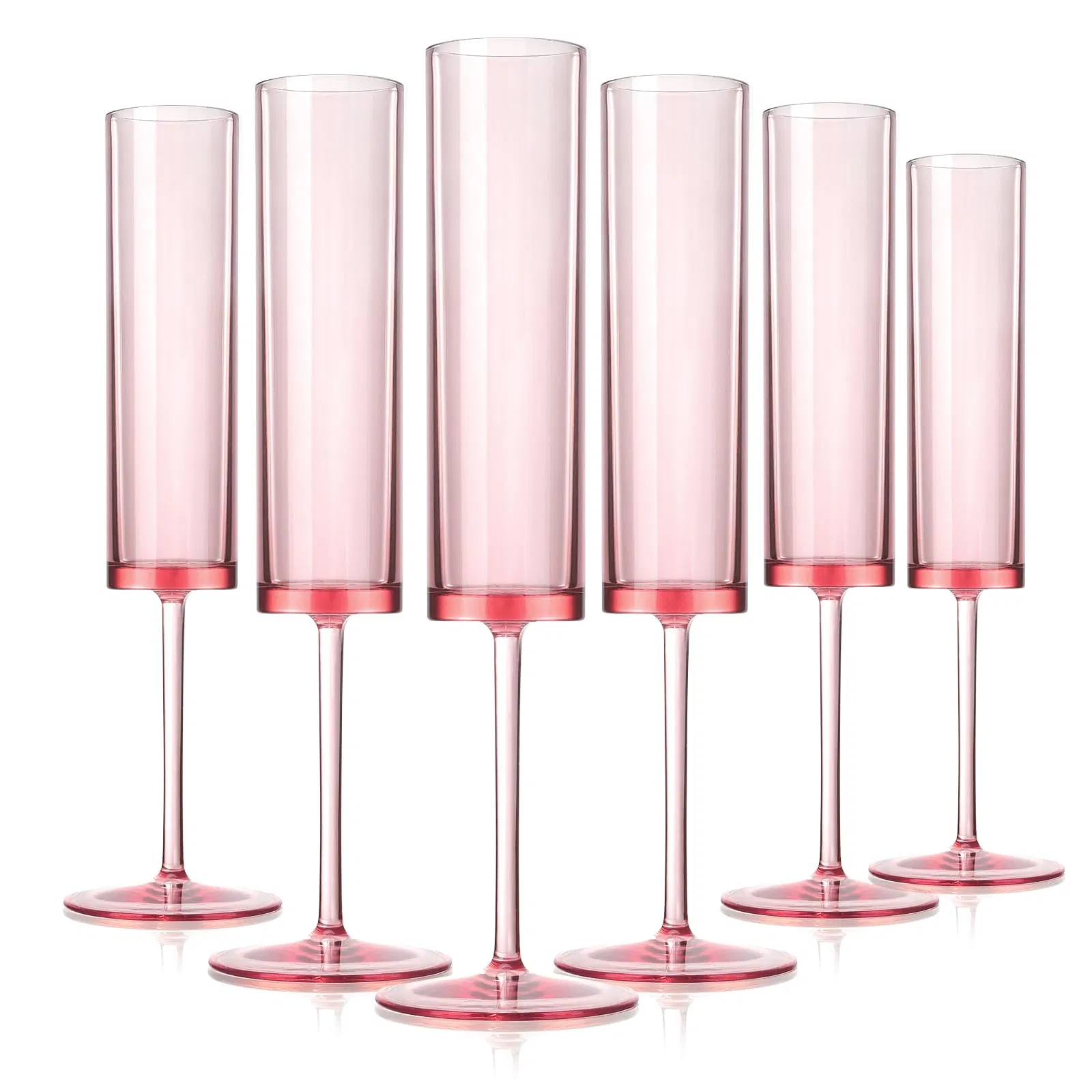 Wholesale Colorful Insanely Durable 170ml Plastic Champagne Flutes for Bachelorette Wedding Bridal Shower Party