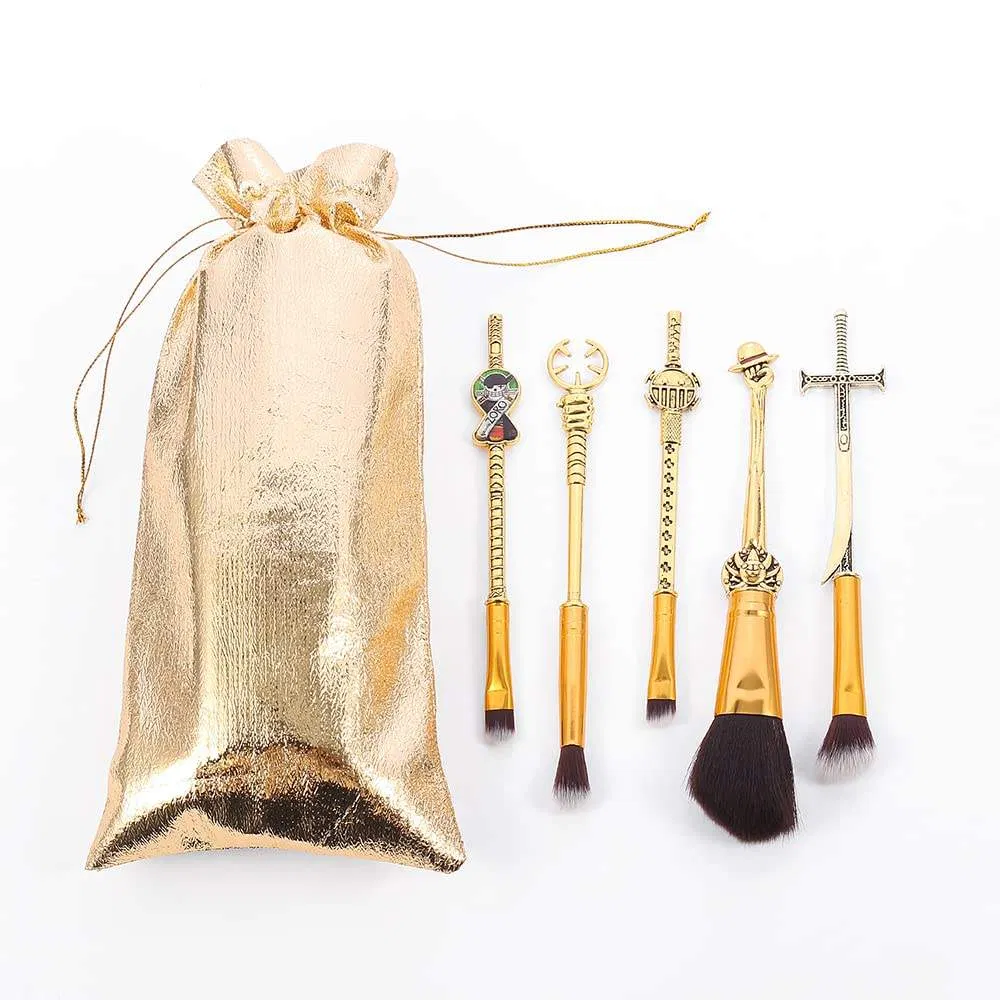 Cartoon Makeup Brush Set Metal Handle Professional Cosmetic Brush Kit