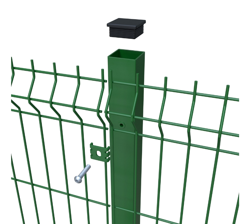 Colorful 3D Curvy Welded Wire Garden Fence for Security