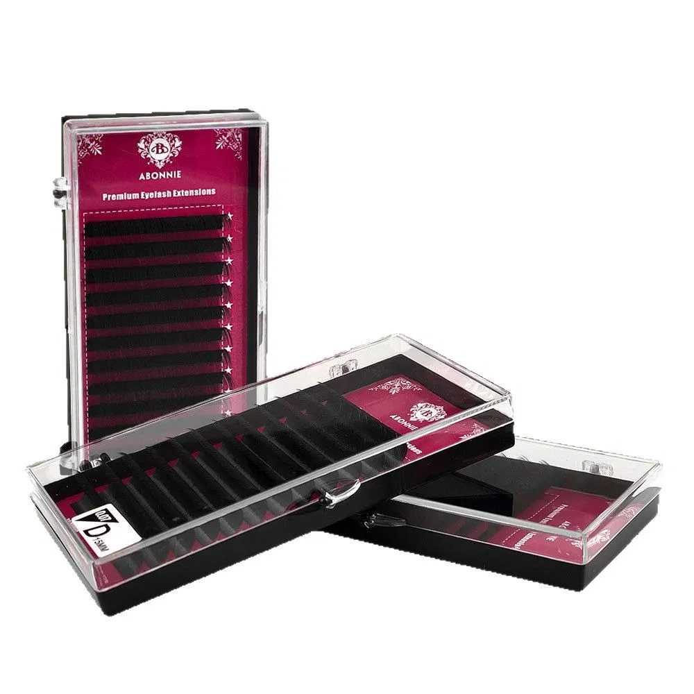 0.05 Cc 8mm-25mm Custom Eyelash Extension Classic Velvet Dark Matte Black Eyelashes
