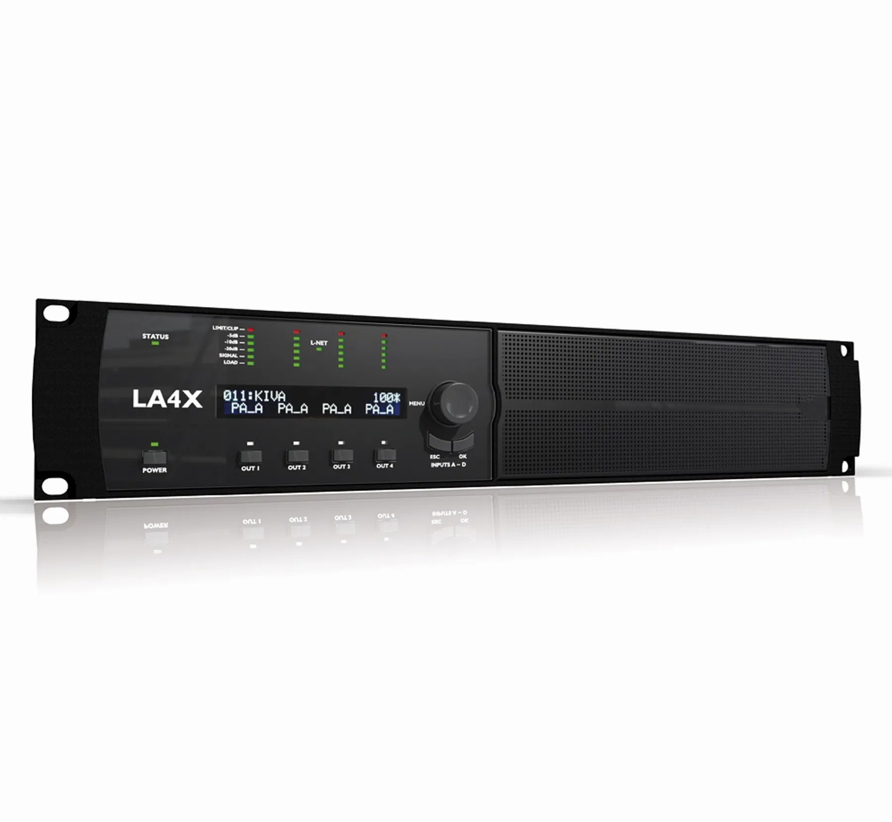 High-Power Digital Switching Amplifier - Four-Channel 4X1000W 11 3 Kg