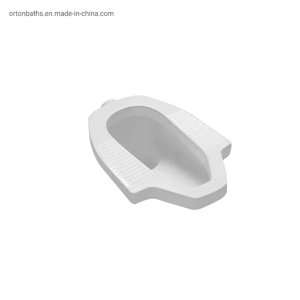 Ortonbath Thailand Vietnam Cheap Integral Nano Self Cleaning to Anti Slip Plane to White High Thick Edge S Trap Wc Ceramic Squatting Pan Toilet