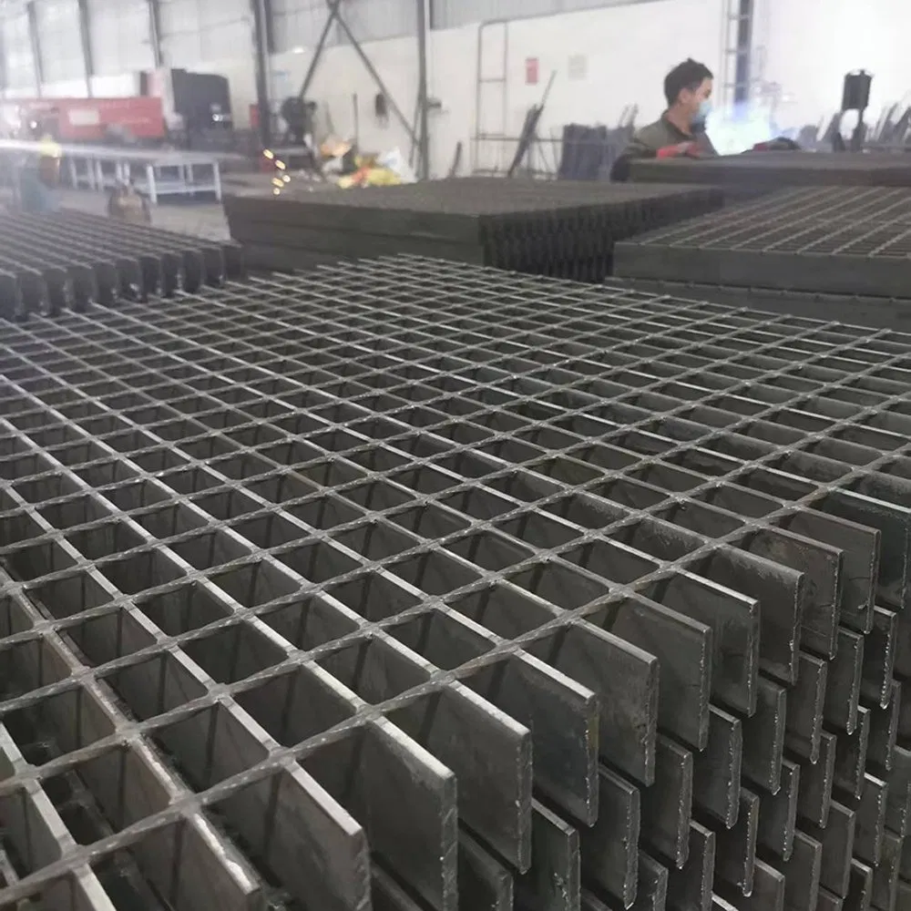 Anti-Skid Surface Galvanized 1-50 kN/M2 Load Capacity Drainage Cover Steel Grating