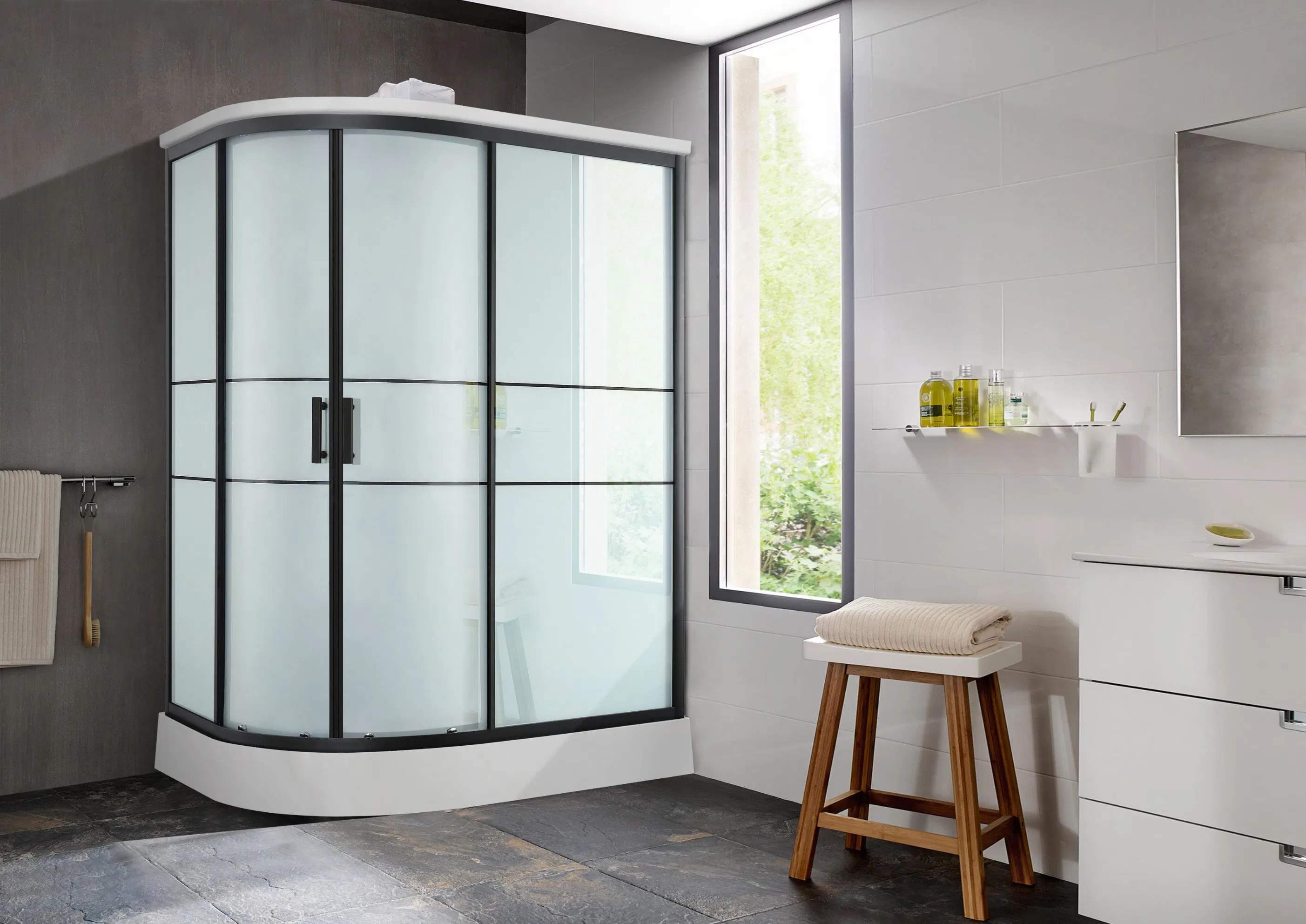 Walk in Shower Enclosure All in One Bathroom Prefab Bathroom