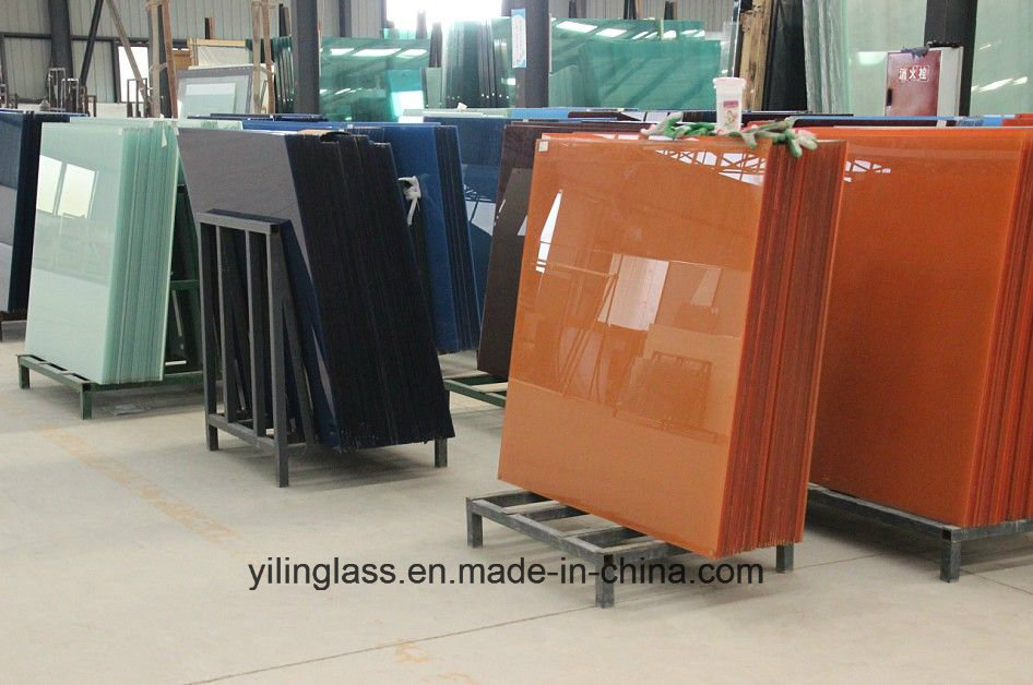 Color Painted Tempered Worktop Glass