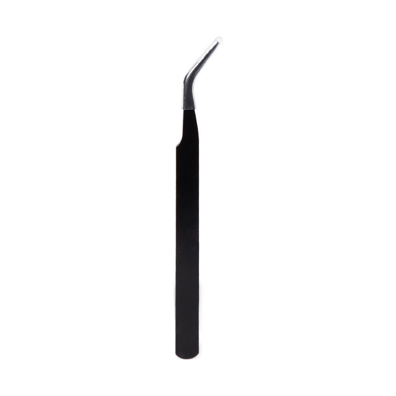 Multi-Purpose Use Curved Tip Durable Stainless Steel Precision Nail Eyelash Tweezer