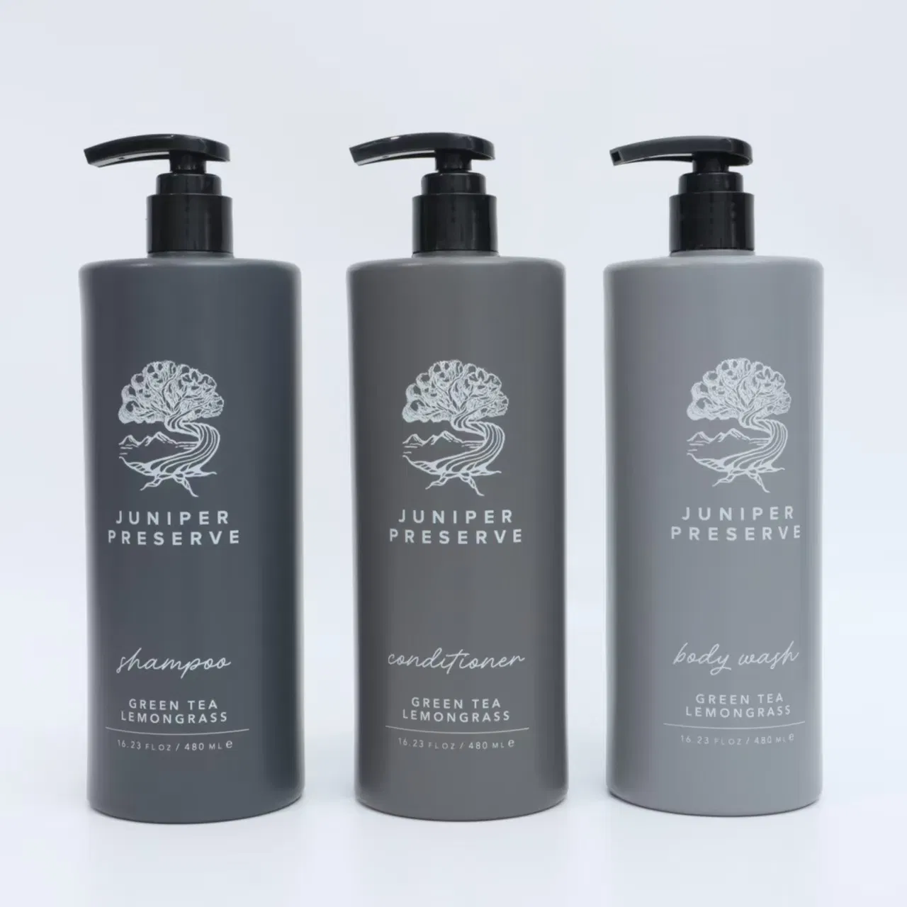 Wall Mounted Shampoo Dispenser Bottle Custom Logo Eco-Friendly Pump