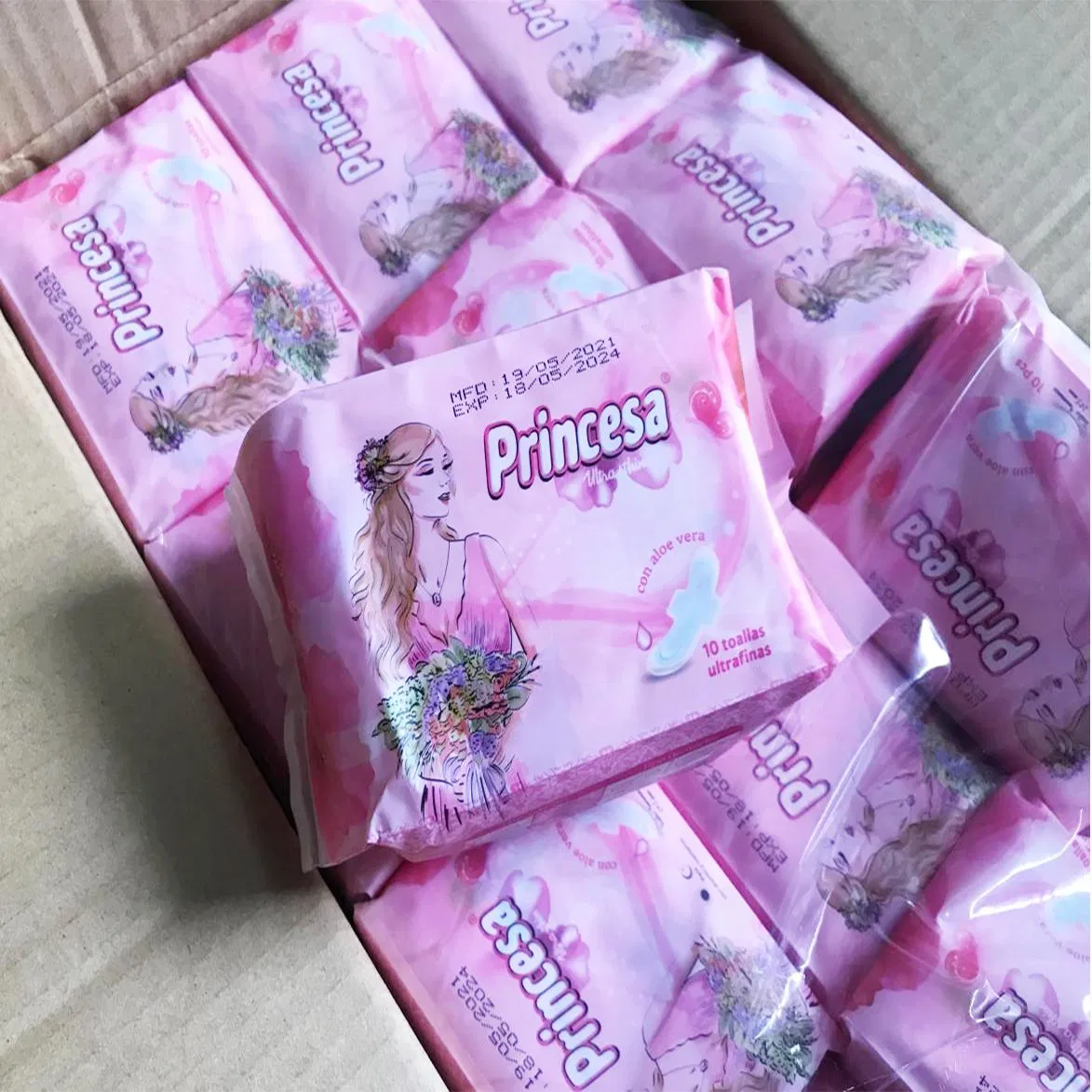 OEM Customized Lady Disposable Sanitary Napkin Pads