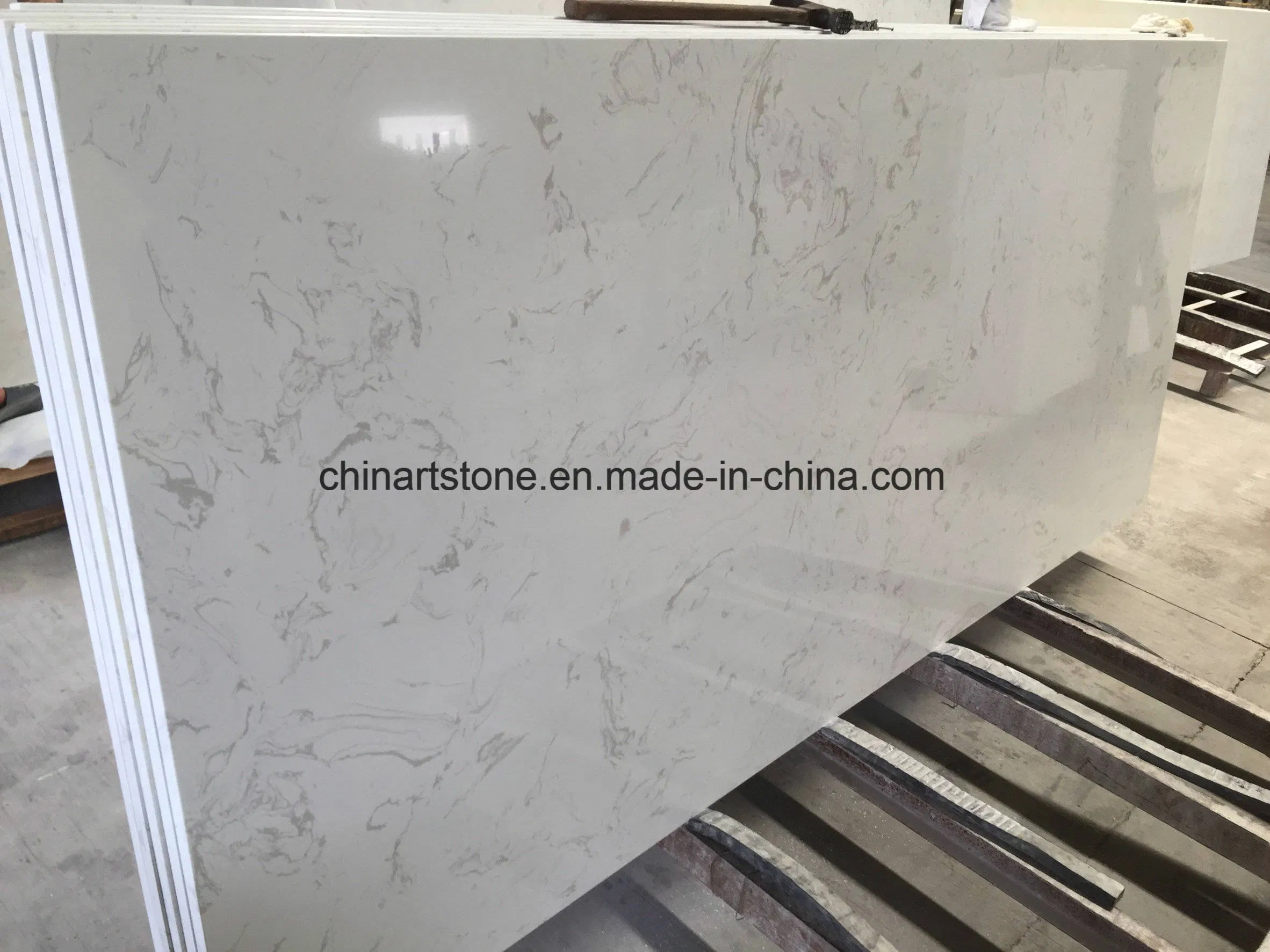 Chinese Volaks White Marble Slab for Tiles