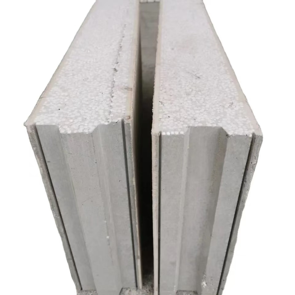 2440X610 mm Lightweight Precast Concrete EPS Sandwich Fiber Cement SIP Ready Made Wall Panel