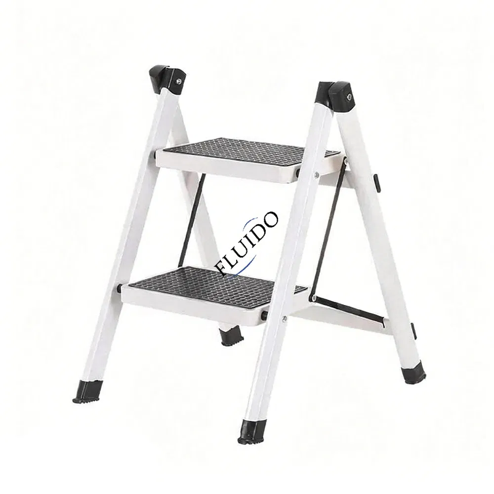 3 Step Ladder Folding Aluminum/Steel Step Ladder for Portable Household Handrail Household