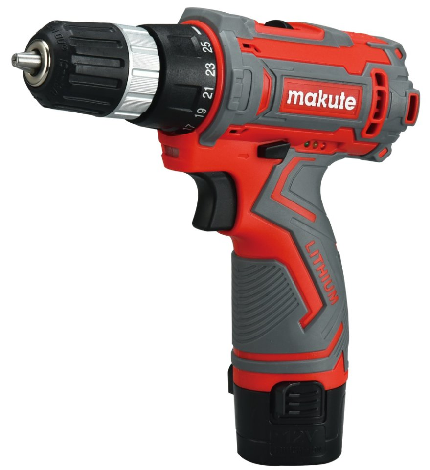 Аккумуляторная дрель-шуруповерт Makute 12V с двумя батареями