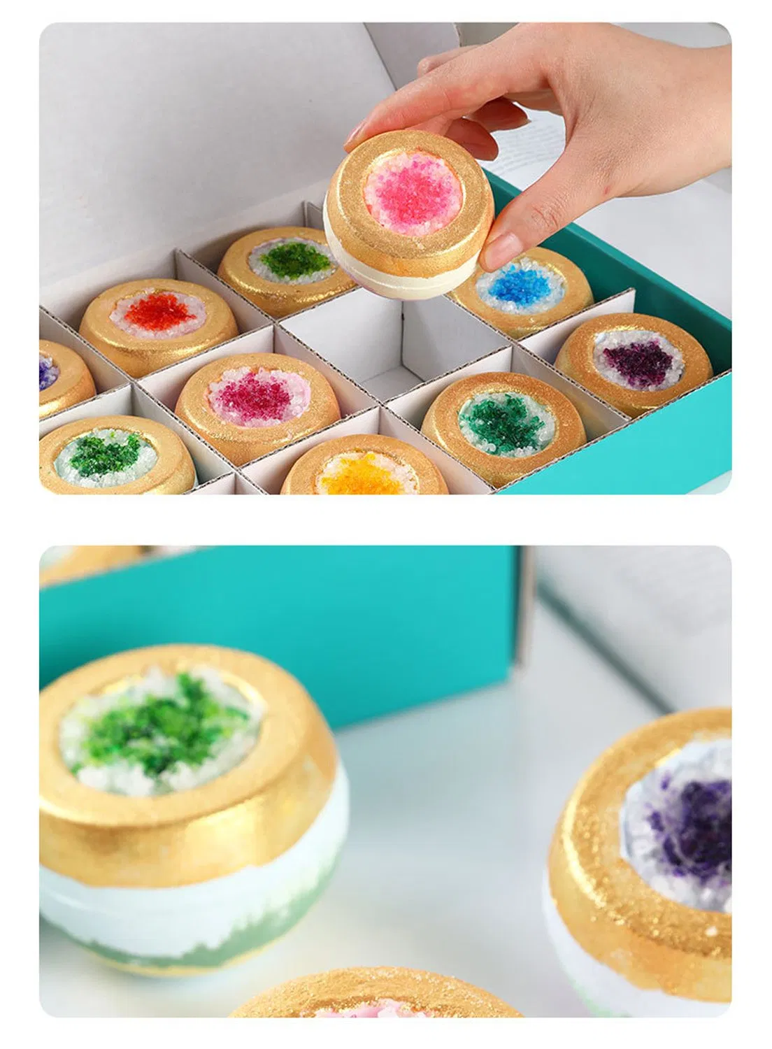 Sea Salt Essential Oil Bath Ball Bath Bombs Handmade Birthday Mothers Day Gifts Idea Bath Gift Sets for Her/Him Wife Girlfriend