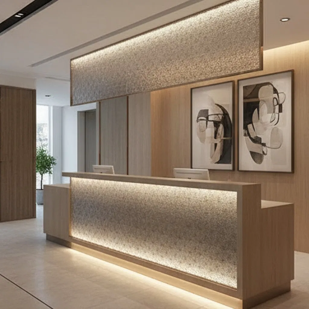 Decorative Fabric Glass Panels for Modern Backsplash Designs