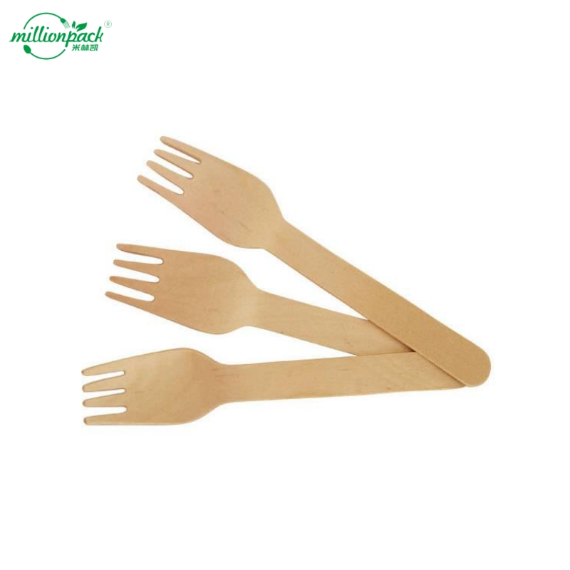 Eco-Friendly Bamboo Wooden Forks for Sustainable Restaurants and Green Cafes