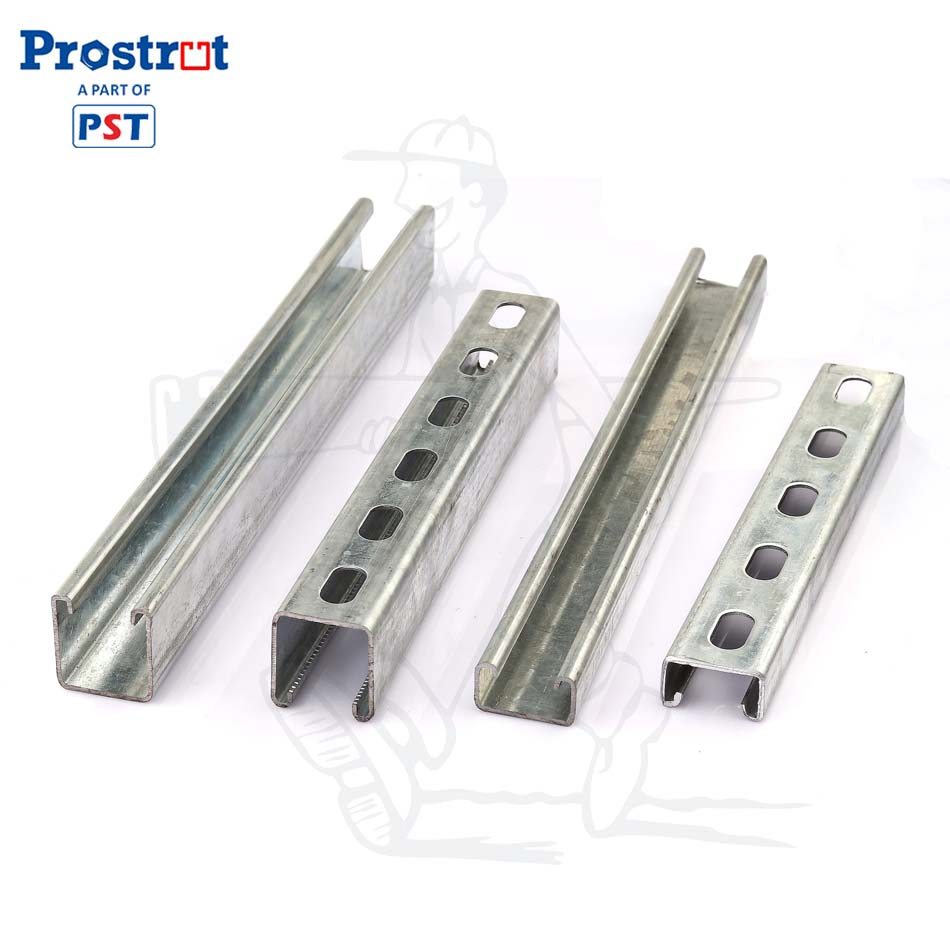 Strut Channel Type C with Slotted Holes HDG/Pre-Galvanized Steel Structure