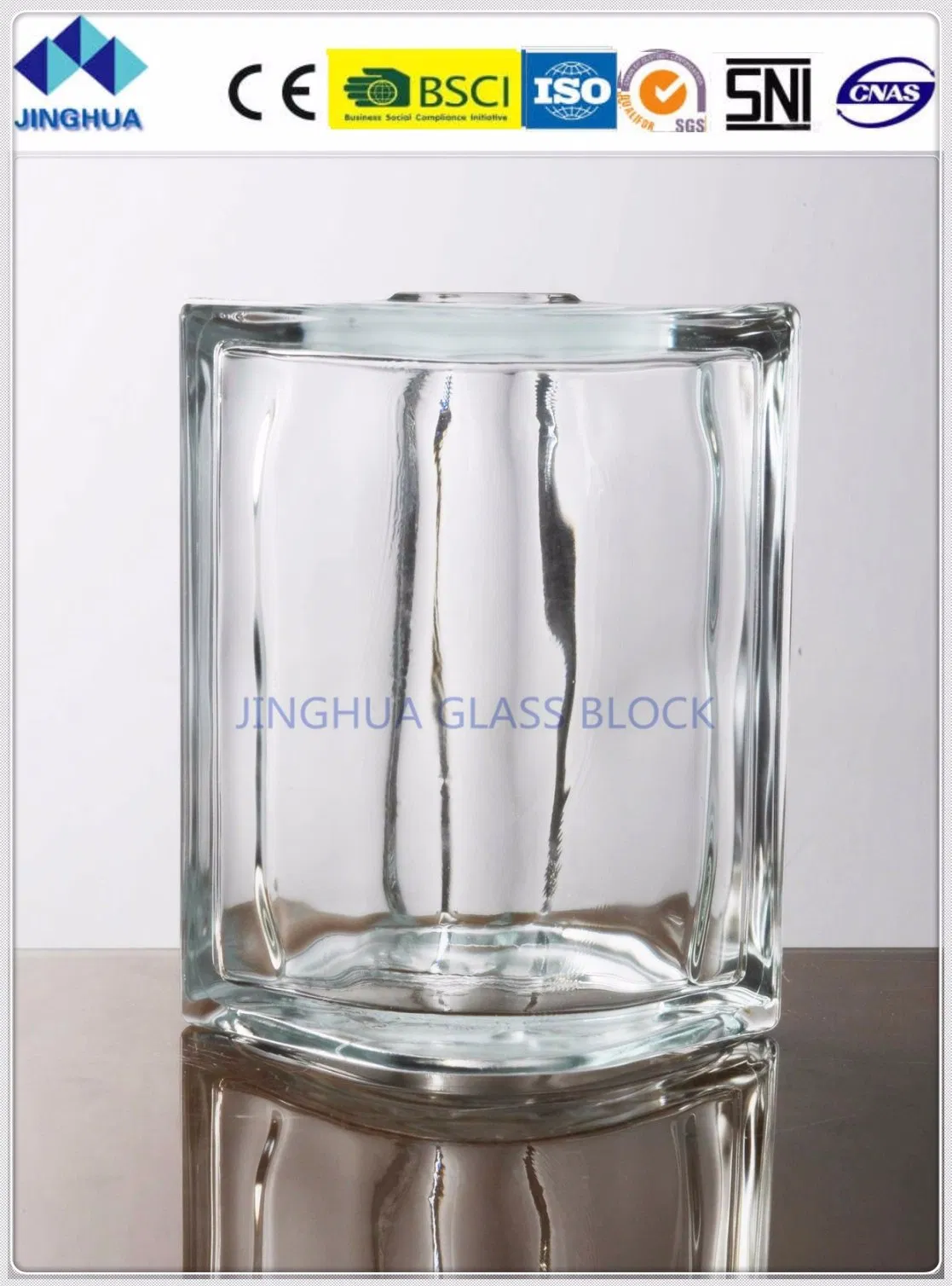 Jinghua High Quality Corner Clear 22.5 Degrees Glass Block/Brick