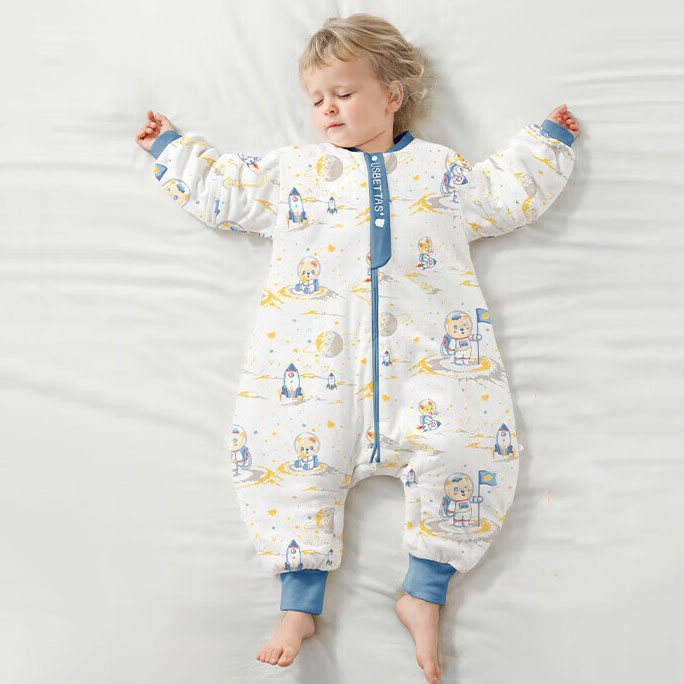 Premium Custom Baby Sleep Sack Knit Cotton Warm Sleeves Detachable Infant Sleeping Bag for Winter Autumn Boy and Girl Use