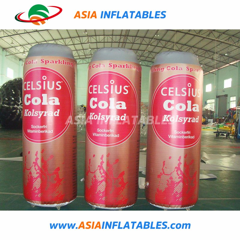 Inflatable Advertising Can, Inflatable Bottle for Advertising with Digital Printing