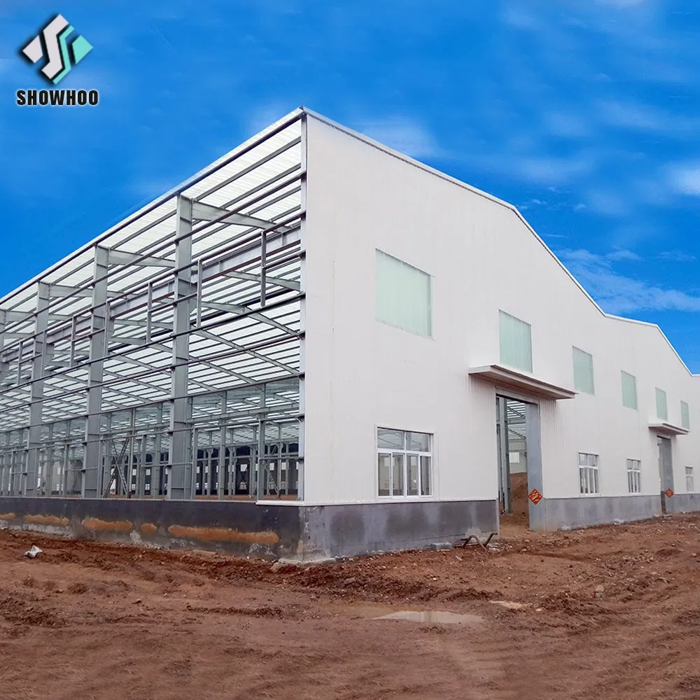 Steel H Column Truss Steel Structure Warehouse 10 Tons Crane Warehouse