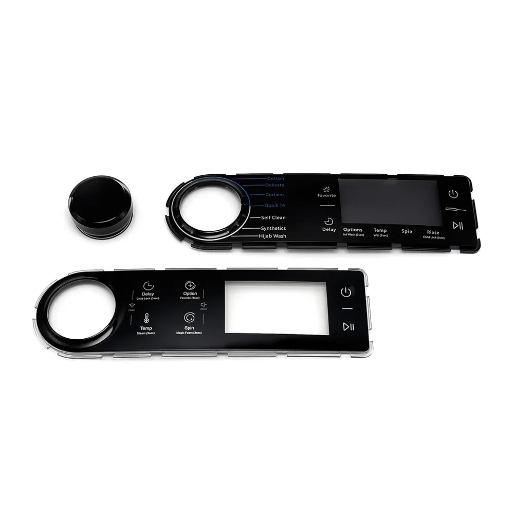 Custom Washing Machine Parts Plastic Parts Interface Faceplate Panel Cover