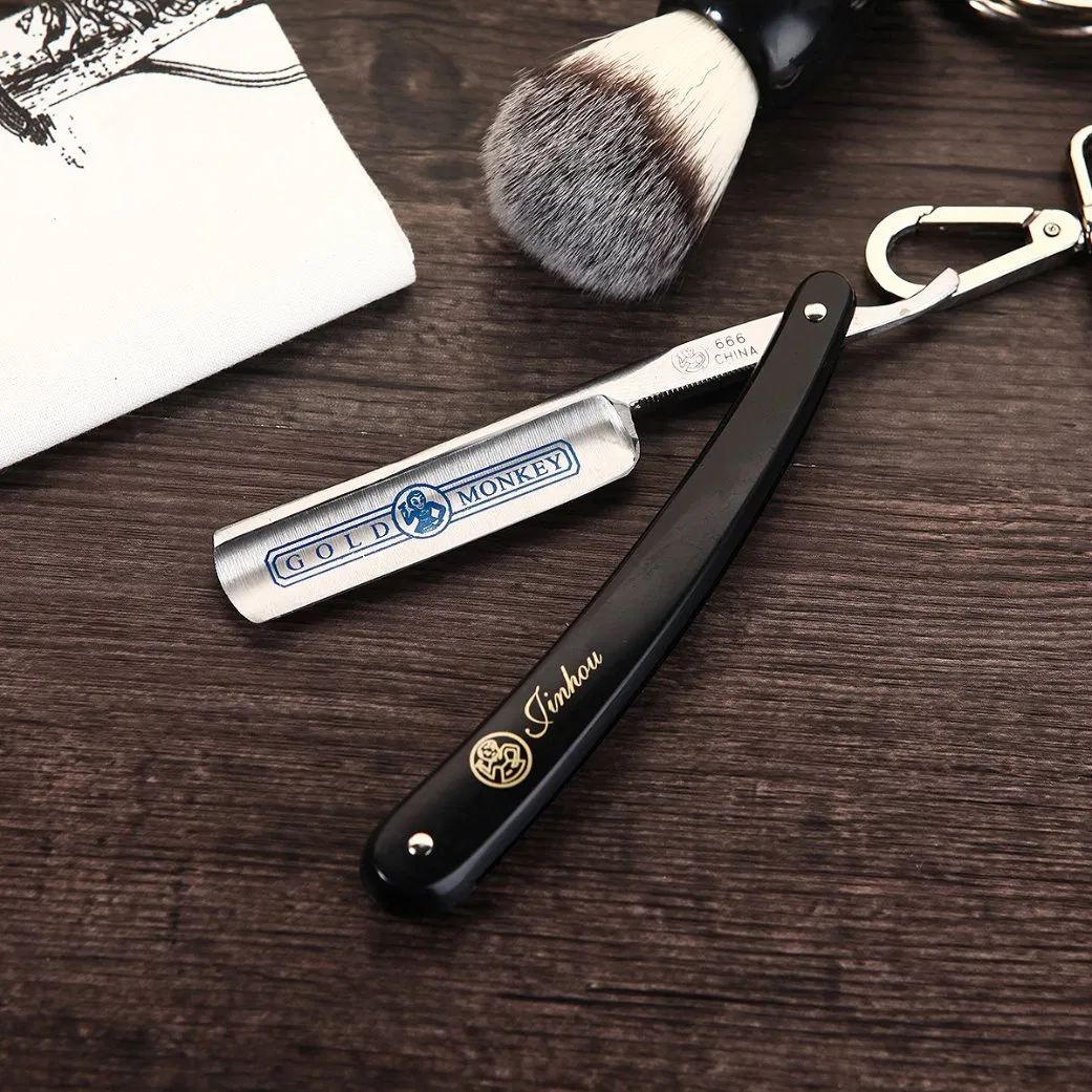 Steel Folding Shave Knife Beard Straight Razor with ABS Handle