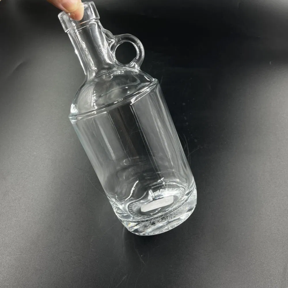 750ml Glass Bottles for Alcoholic Beverages Custom Wine Transparent Liquor Bottle