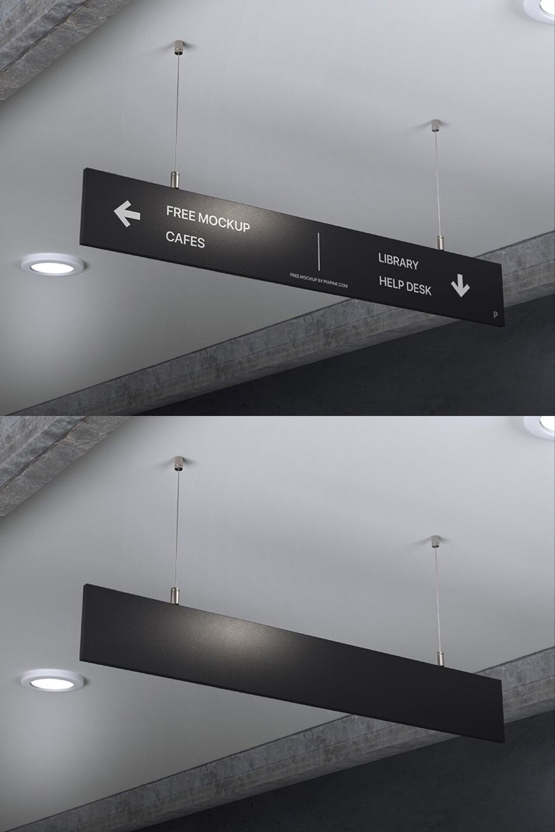 Custom Mall Sign Pillar Standing Pylon Stand Directory Wayfinding Sign