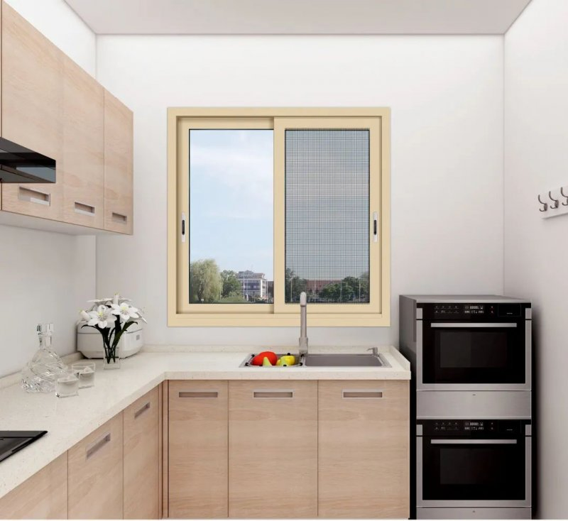 Corrosion Resistant Arch Window/Single Hung Window UPVC Mixed Mode Customization