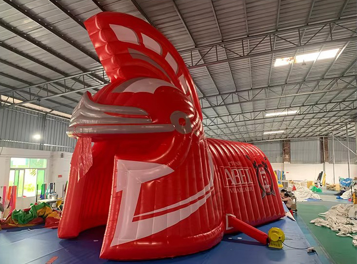 Boyi Inflatable Tunnel Entrance Fashion Design Inflatable Football Helmet for Sports Event