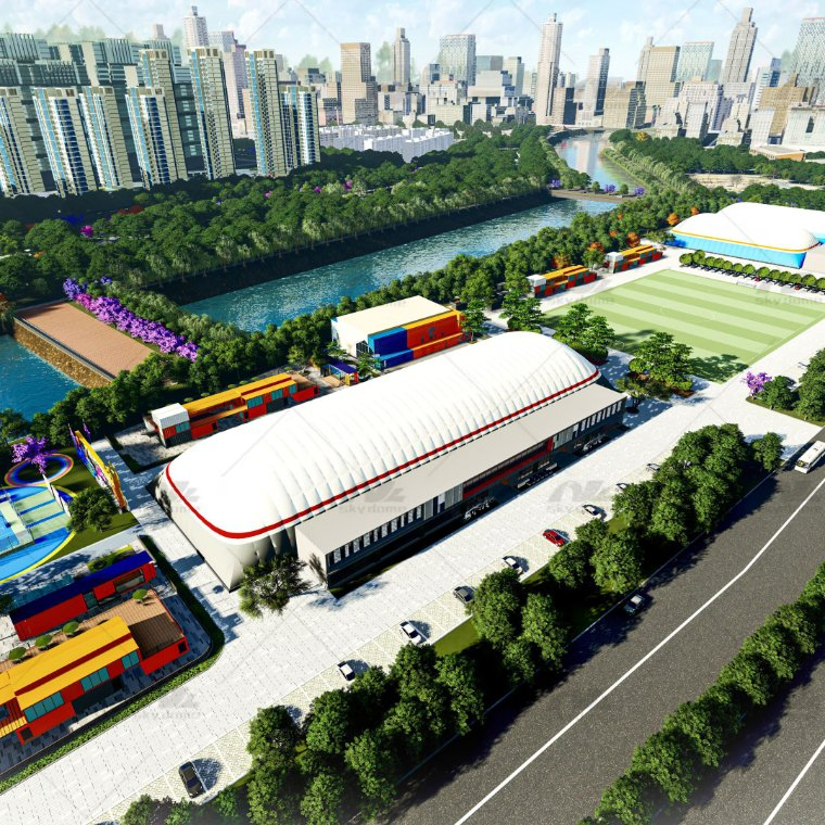 Spatial Sports Air Dome in Xinjiang
