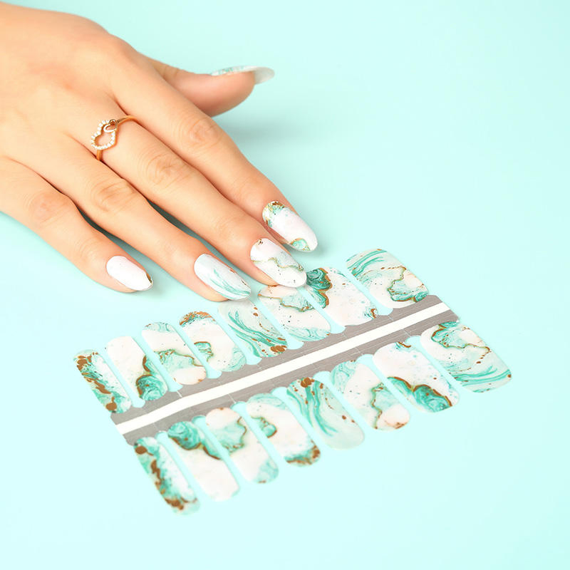 Hottest Cover Self Adhesive Popular Nail Art Wraps Stickers