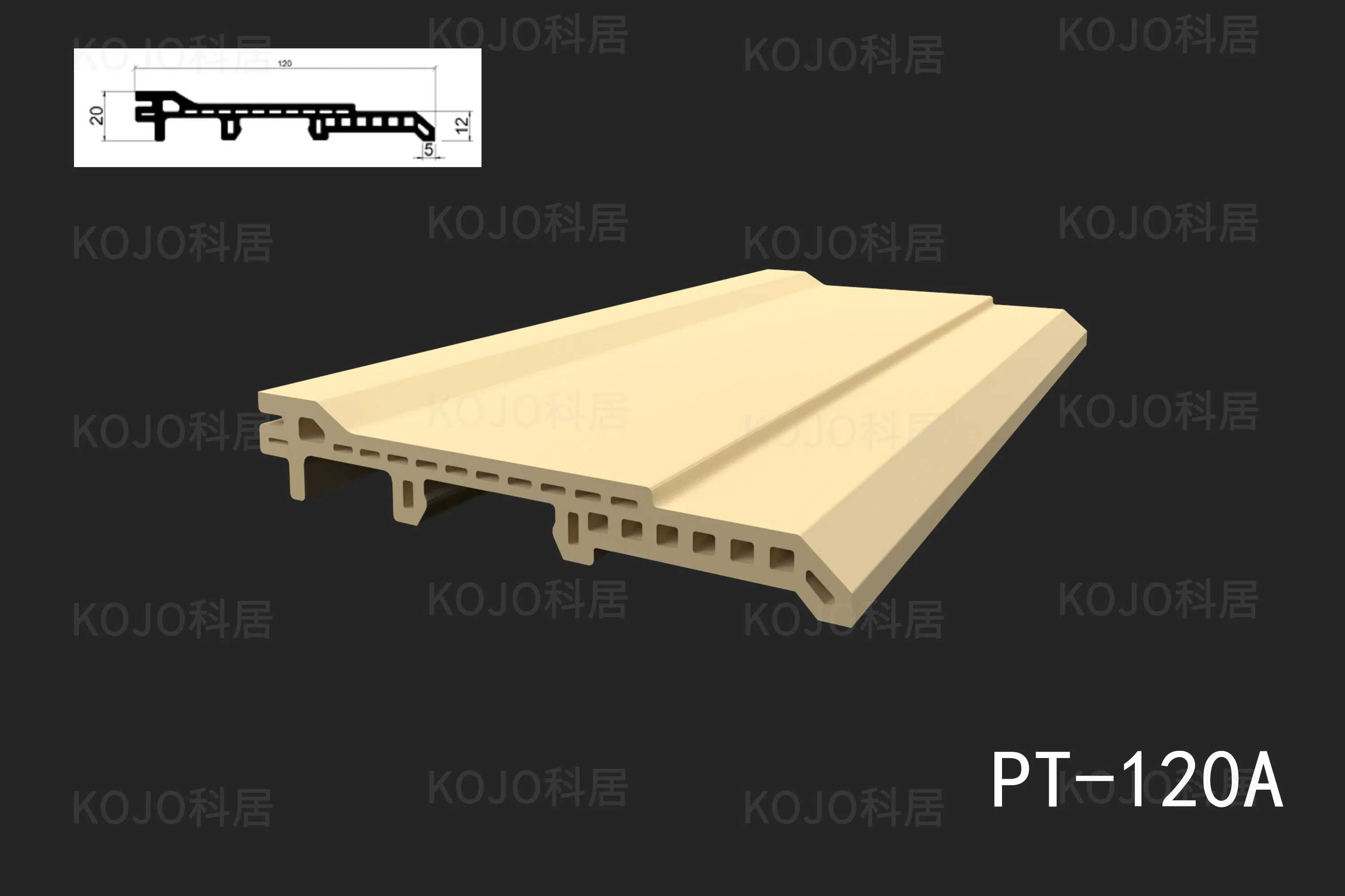 Durable Interior Wood Grain Flame-Retardant WPC Skirting for Sale
