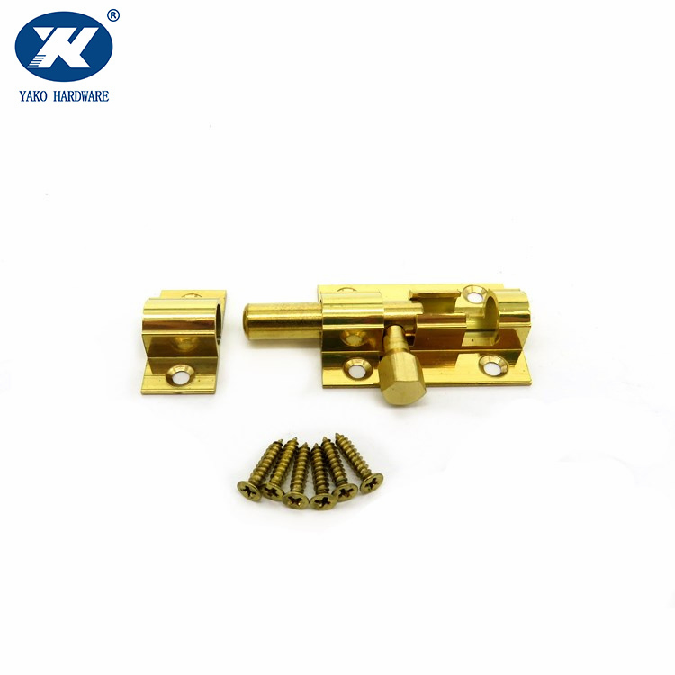 2" 3" 4" 6" 8" 12" Solid Brass Door Latch Bolt with Screws Slide Barrel Bolt
