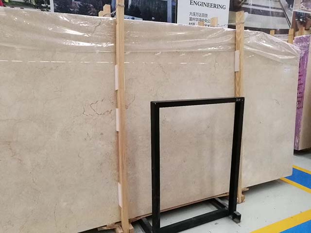 Spain Cream Marfil Beige Yellow Marble Slab Tile for Wall Floor Decoration