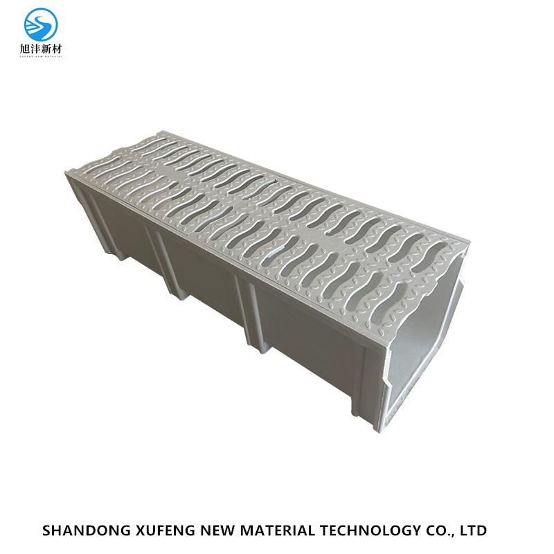 Дренажный лоток U-образный En124 A15 FRP/GRP U100-60-1000