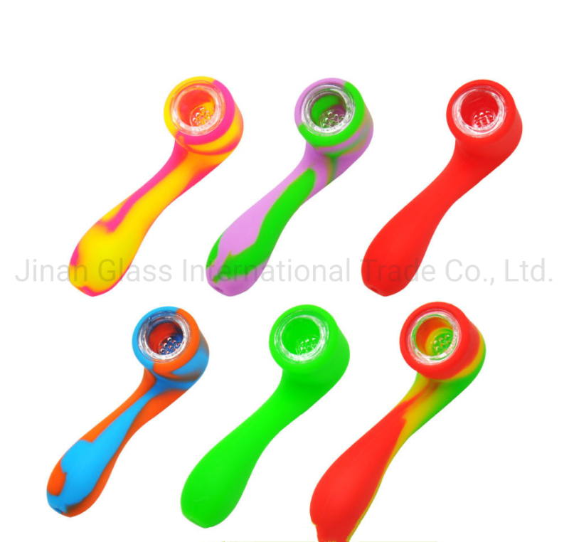 Hot Sale Camouflage Pattern Portable Silicone Pipe