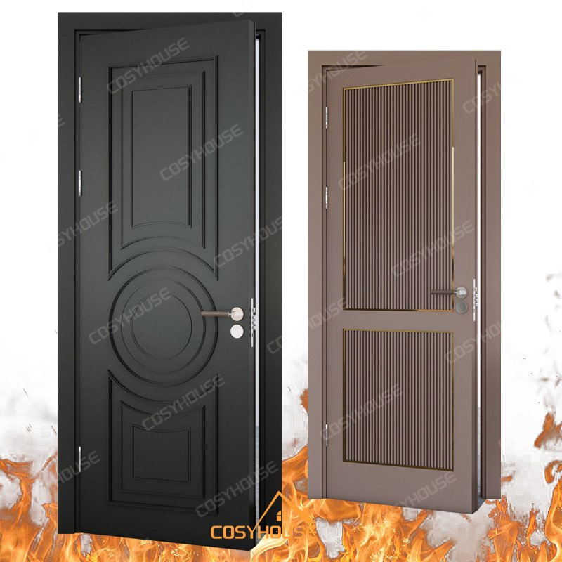 Premium Fireproof Indoor Wooden Door with Advanced Safety